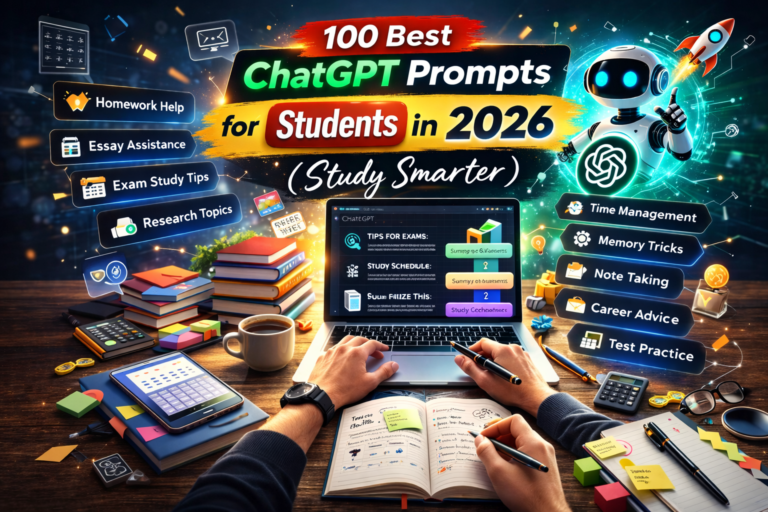 100 Best ChatGPT Prompts for Students in 2026 (Study Smarter)