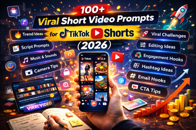 100+ Viral Short Video Prompts for TikTok & Shorts (2026)