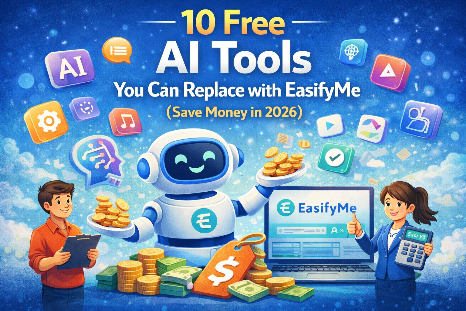 10 Free AI Tools You Can Replace with EasifyMe