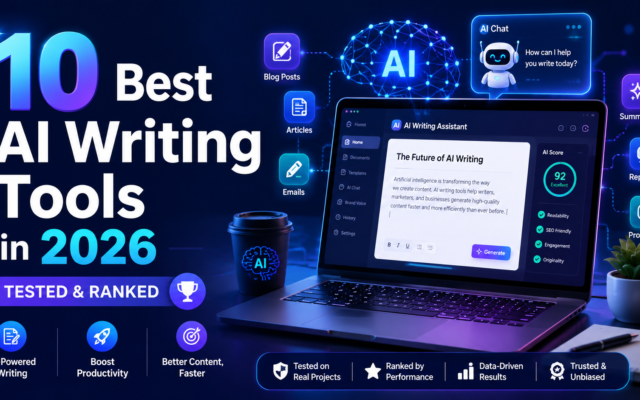 10 Best AI Writing Tools in 2026 (Tested & Ranked)
