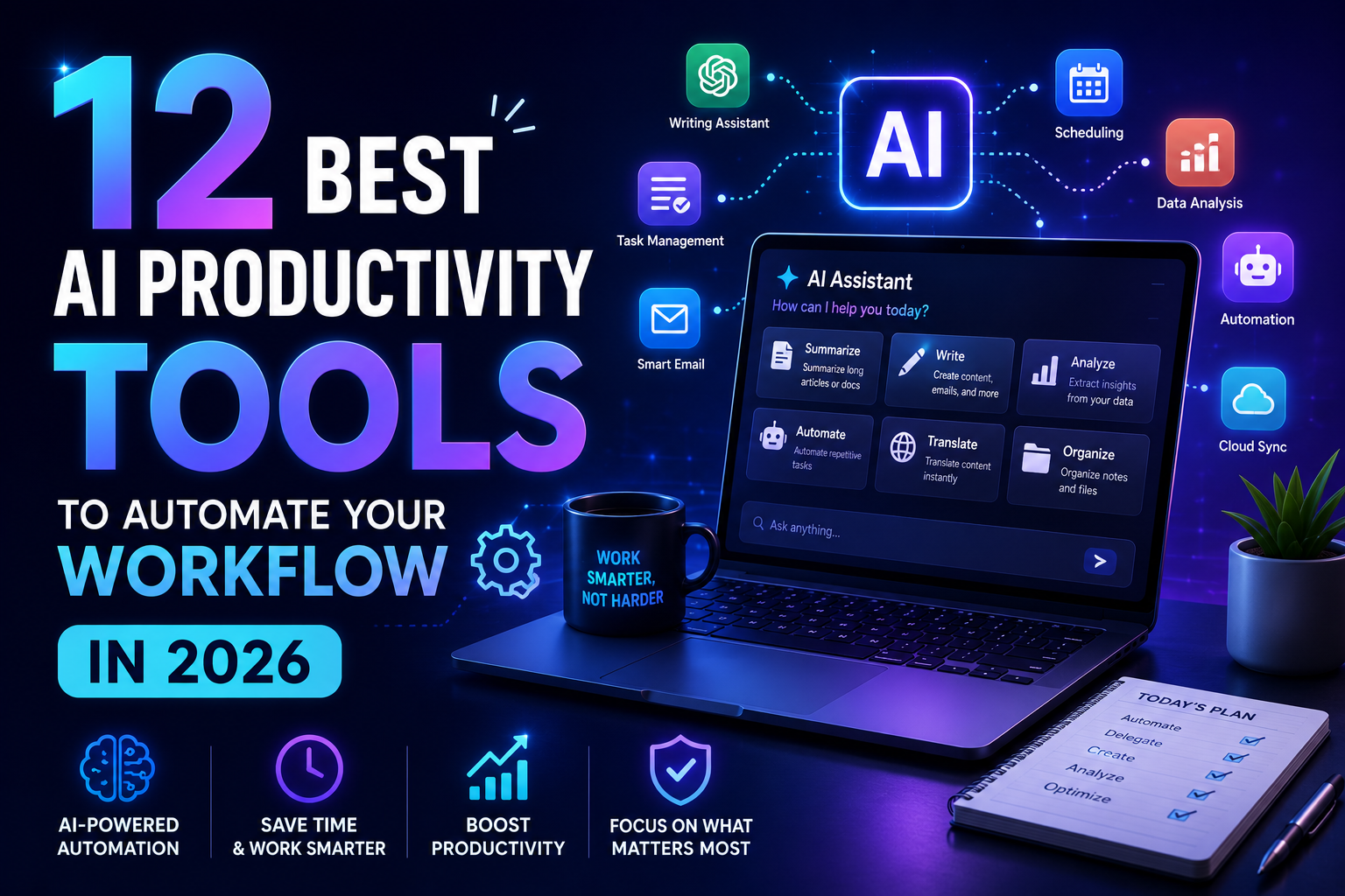 12 Best AI Productivity Tools to Automate Your Workflow in 2026