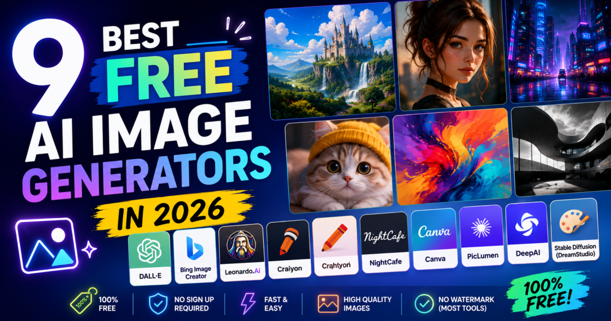 9 Best Free AI Image Generators in 2026