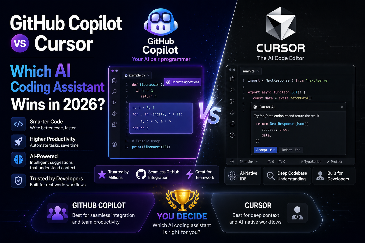 GitHub Copilot vs Cursor Which AI Coding Assistant Wins in 2026