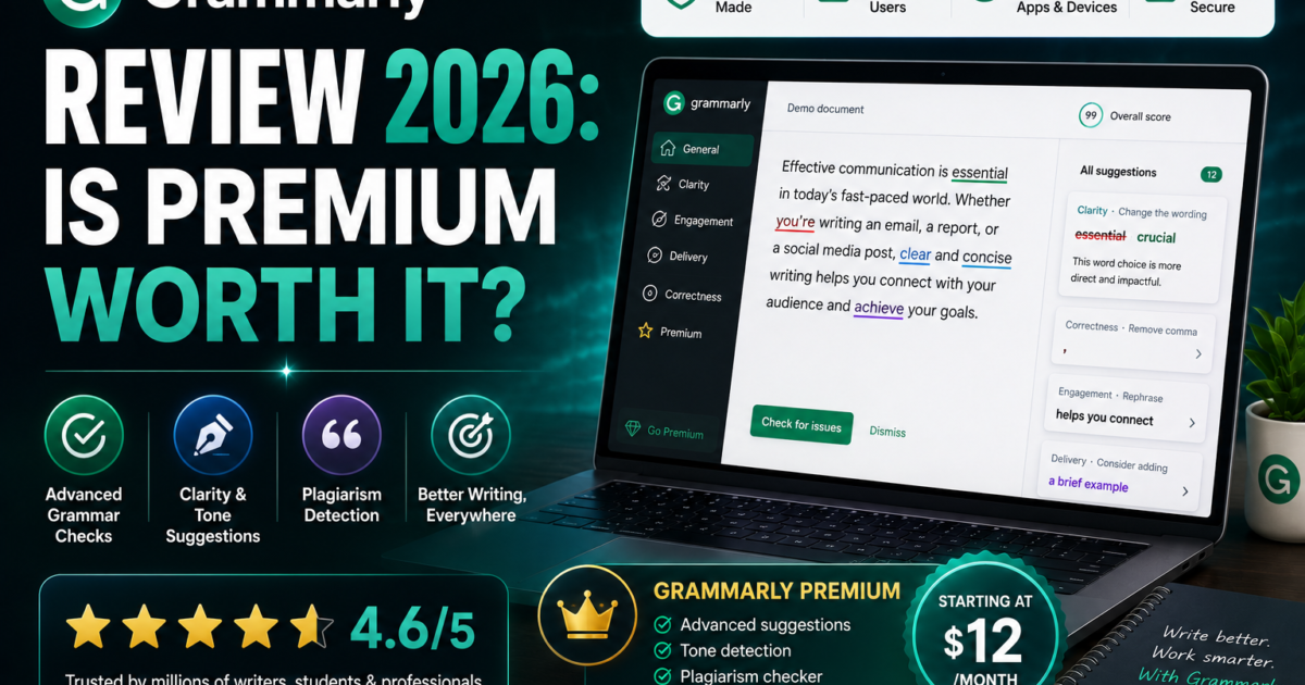 Grammarly Review 2026: Is Premium Worth It?