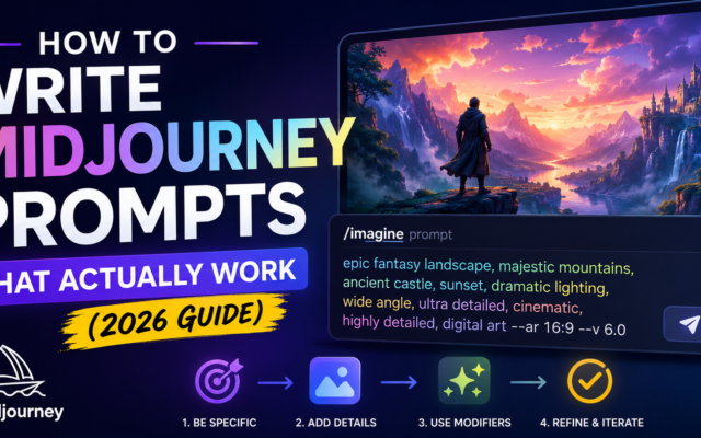 How to Write Midjourney Prompts That Actually Work (2026 Guide)