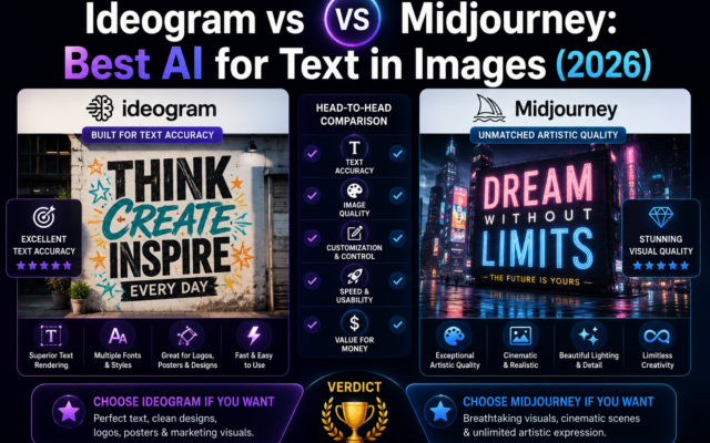 Ideogram vs Midjourney: Best AI for Text in Images (2026)