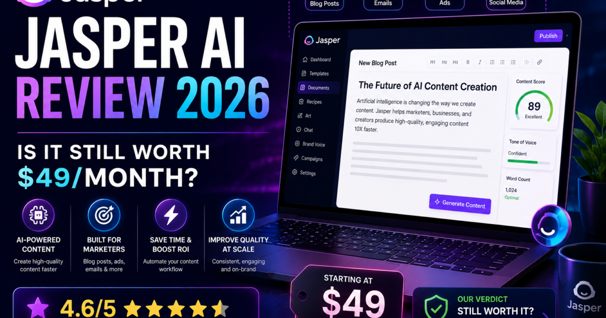 Jasper AI Review 2026: Is It Still Worth $49/Month?