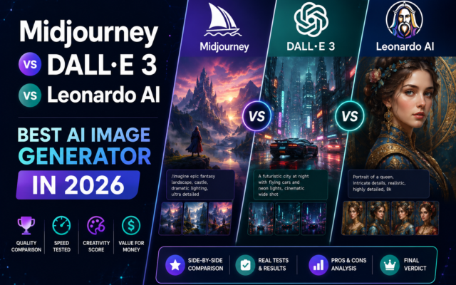 Midjourney vs DALL·E 3 vs Leonardo AI: Best AI Image Generator in 2026