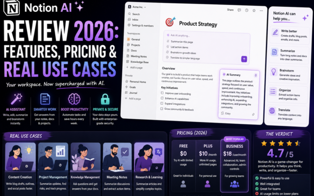Notion AI Review 2026: Features, Pricing & Real Use Cases