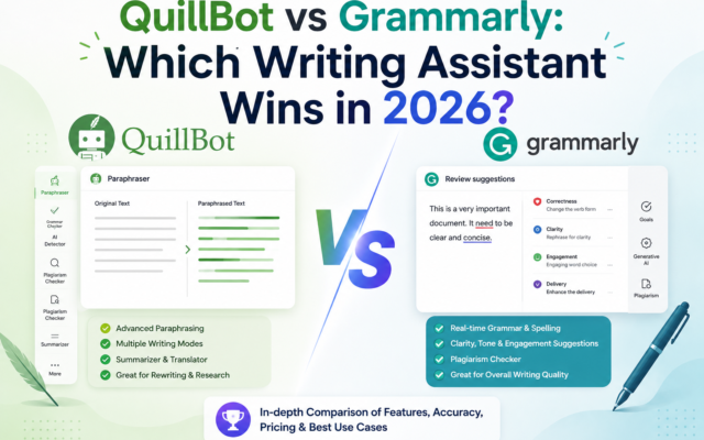 QuillBot vs Grammarly: Which Writing Assistant Wins in 2026?