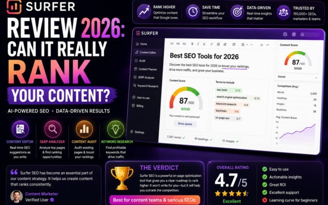 Surfer SEO Review 2026: Can It Really Rank Your Content?