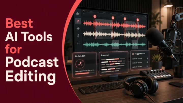 8 Best AI Podcast Editing Tools in 2026 (Audio, Video & Clips)