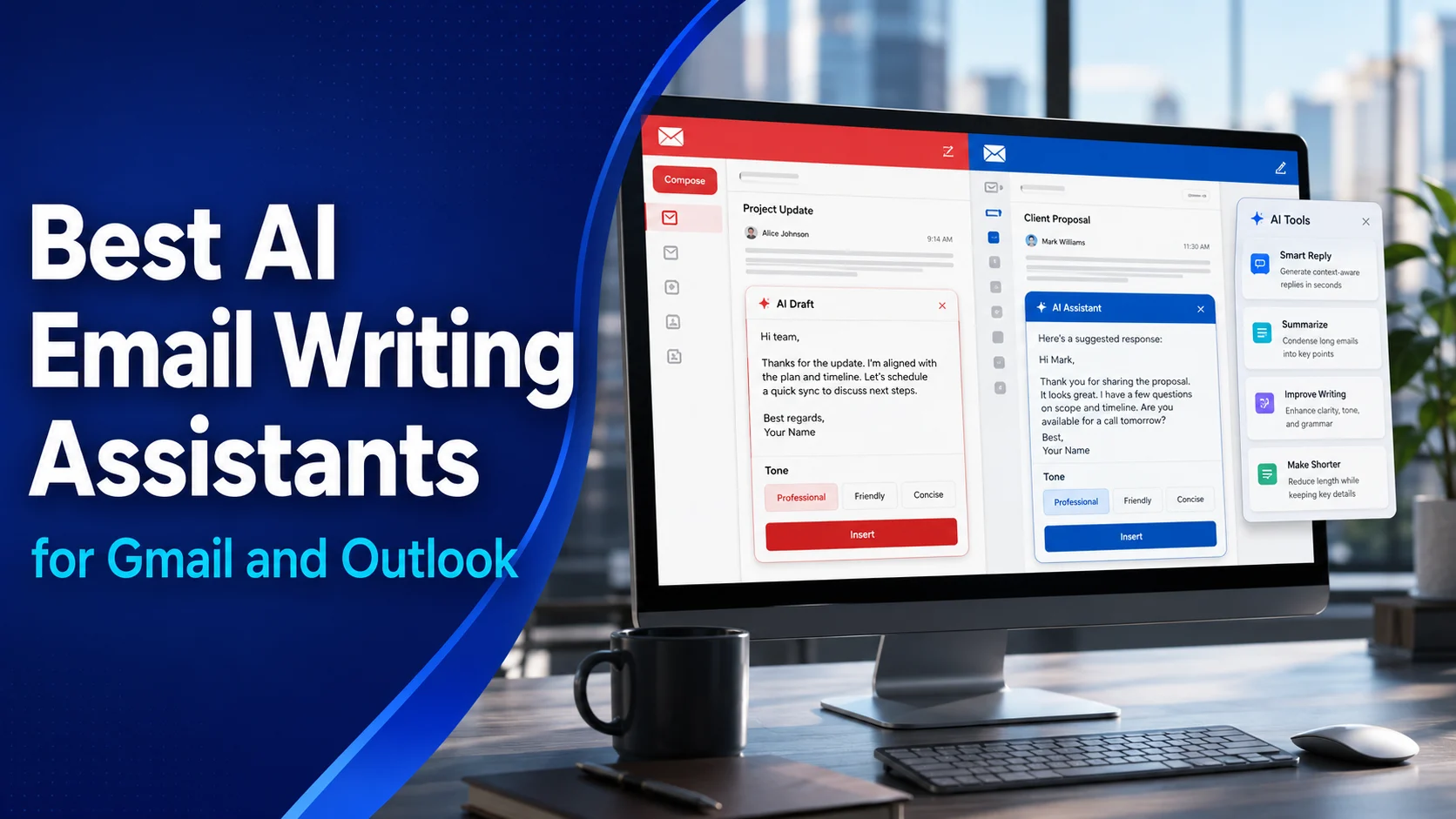 8 Best AI Email Writing Assistants for Gmail and Outlook (2026)